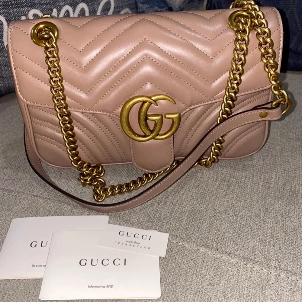 Gucci GG Marmont Small Shoulder Flap Bag - Picture 1 of 8